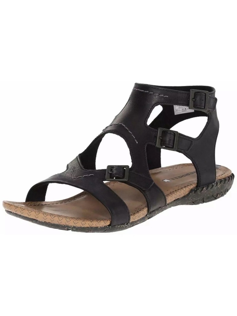 Merrell Whisper Buckle Gladiator Black Sandals Women’s Size 6